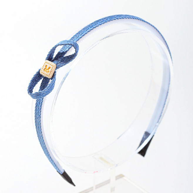 아기코끼리 데님 머리띠