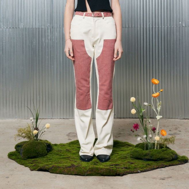 LARTIGENT 女款 L2 BELT COLOR BLOCK PANTS