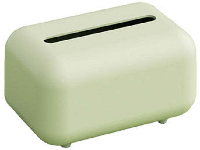 플라스틱 가정용 티슈케이스, 그린, 1개