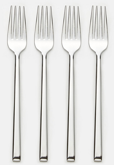 Eastmark Sophie 餐具系列 點心叉 4件組, 銀色, 單品, 1組