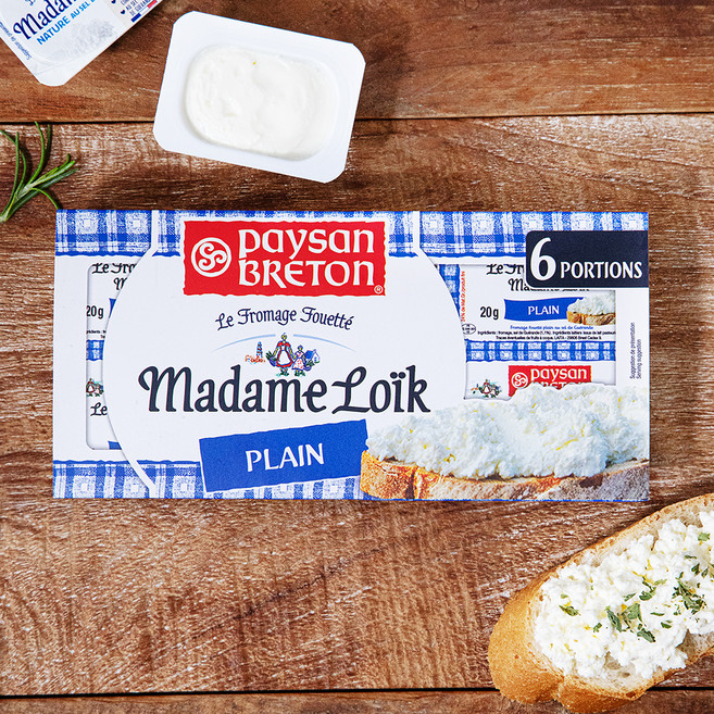 페이장브레통 마담로익 플레인 포션 크림치즈, 20g, 6개입, 1개