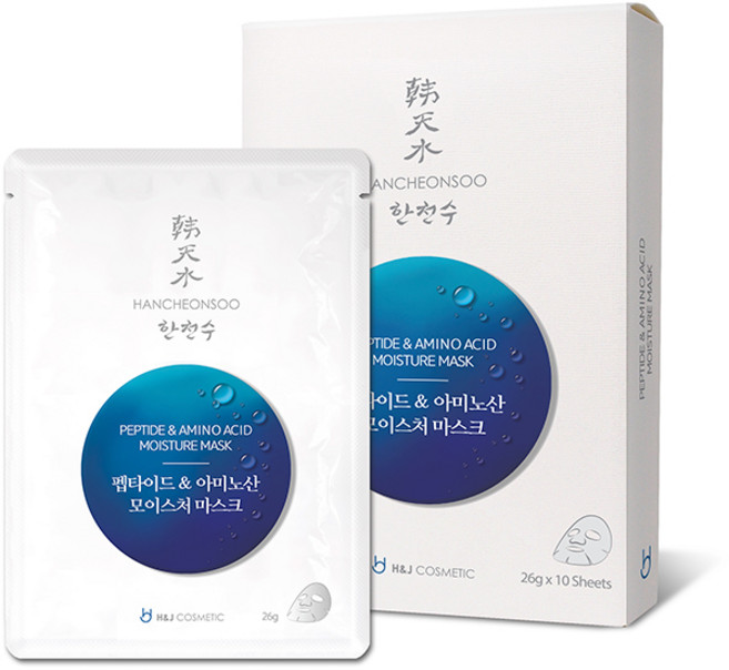 한천수 펩타이드 & 아미노산 모이스처 마스크팩, 1개입, 10개