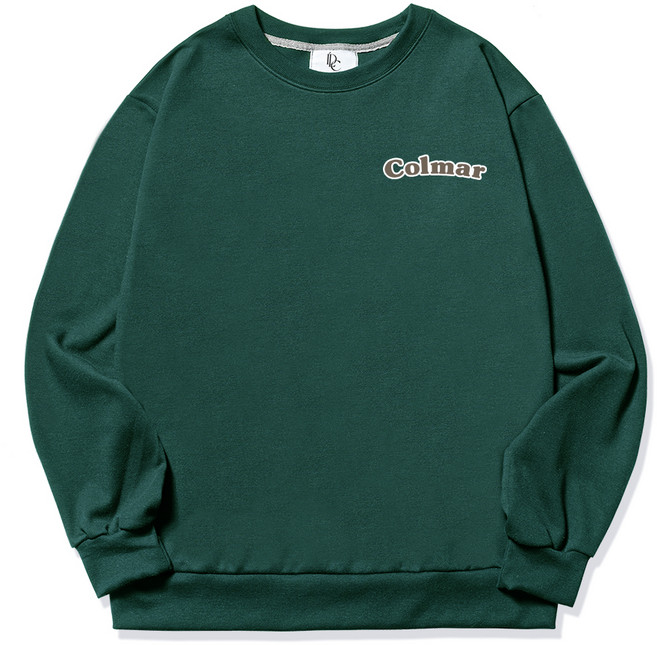 디엘크리 남성용 빅사이즈 콜마르 스몰로고 맨투맨