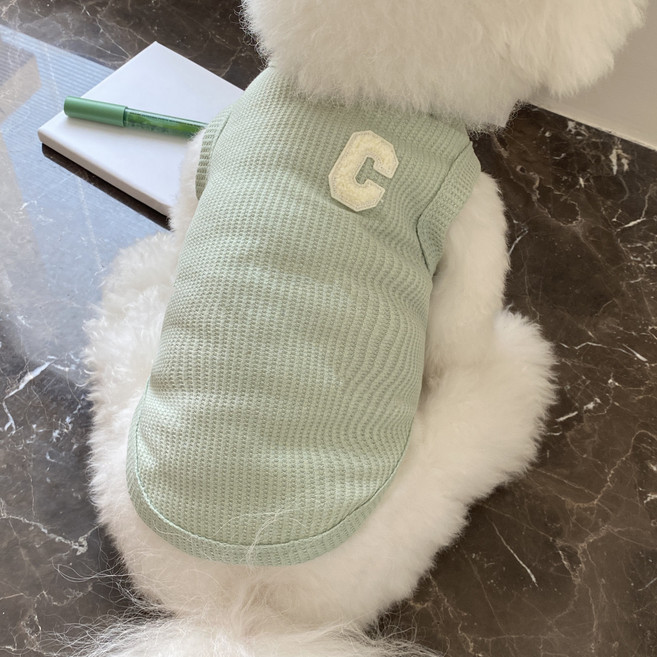 반려동물 데일리 티셔츠, 그린, 1개