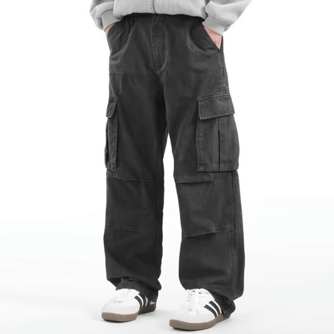 JTL 男款側邊方形工裝口袋休閒褲