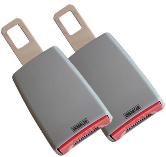 어반카 차량용 안전벨트 클립, 그레이, 2개