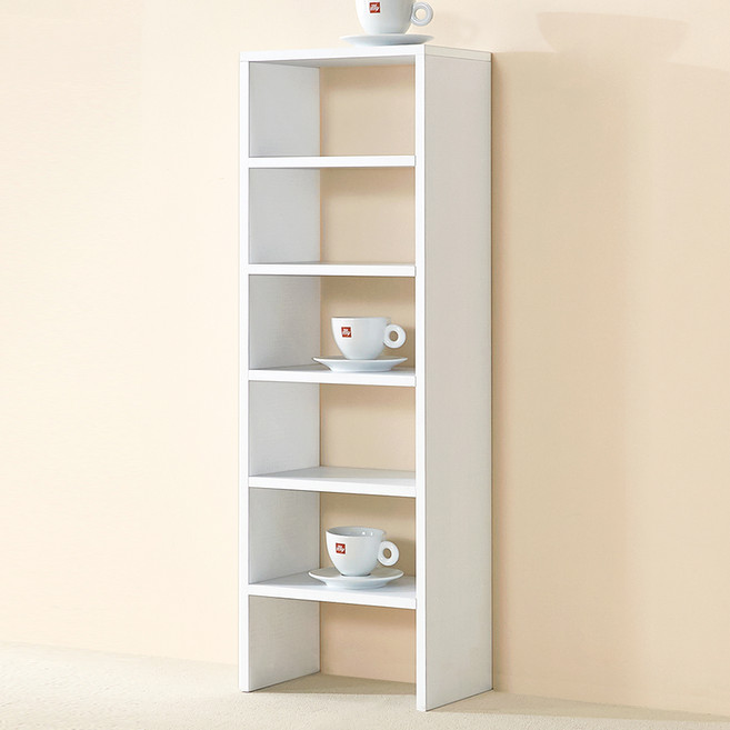 양지가구 양발이 선반, 백색, 6단