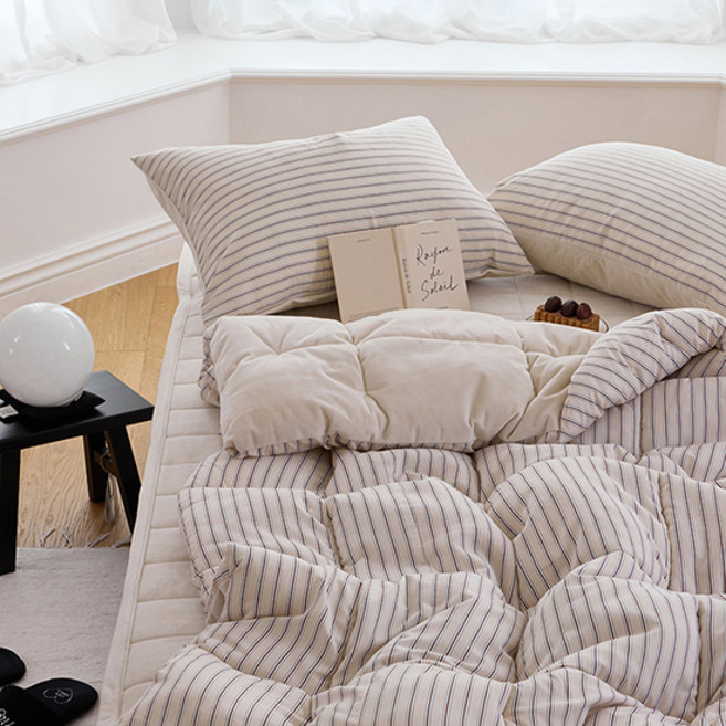 쉬즈홈 국내 제조 라떼 듀얼 극세사 차렵이불