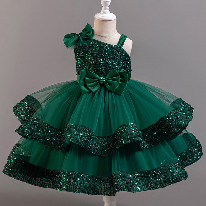 에이비프 아동용 언발 비즈 리본 캉캉드레스