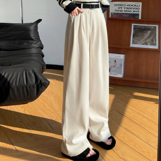 루나걸 여성용 하렌티 뒷밴딩 코듀로이 기모 팬츠 L25WP091715