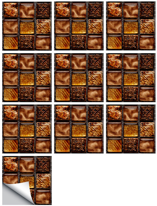 P31 馬賽克磁磚壁貼 10入, 13