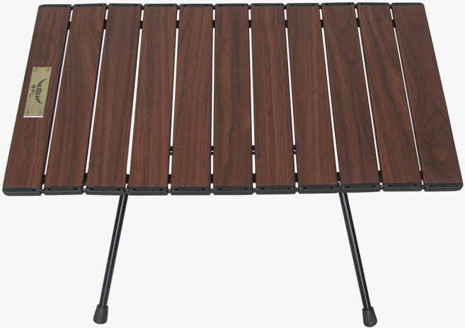 버팔로 초경량 폴딩 다용도 미니 알루미늄 롤 테이블 + 보관가방 세트, 우드(테이블), 블랙(보관가방)