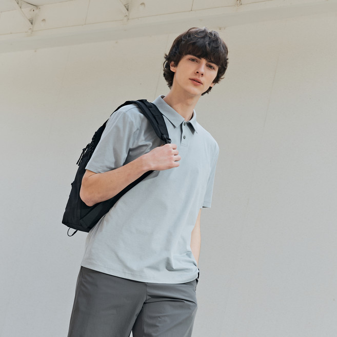 마인드브릿지 통기성 두굿 소로나 쿨터치 카라 티셔츠 MZTS3141