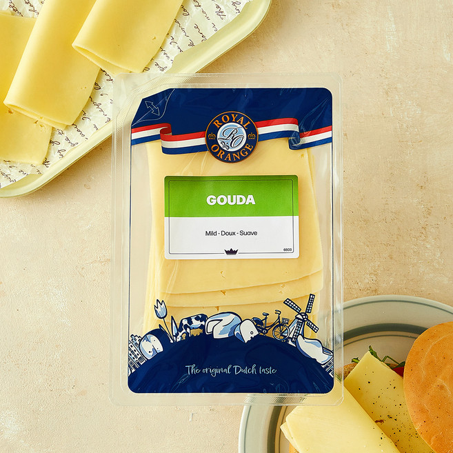 로얄오렌지 고다 치즈 슬라이스, 150g, 1개, 1개입