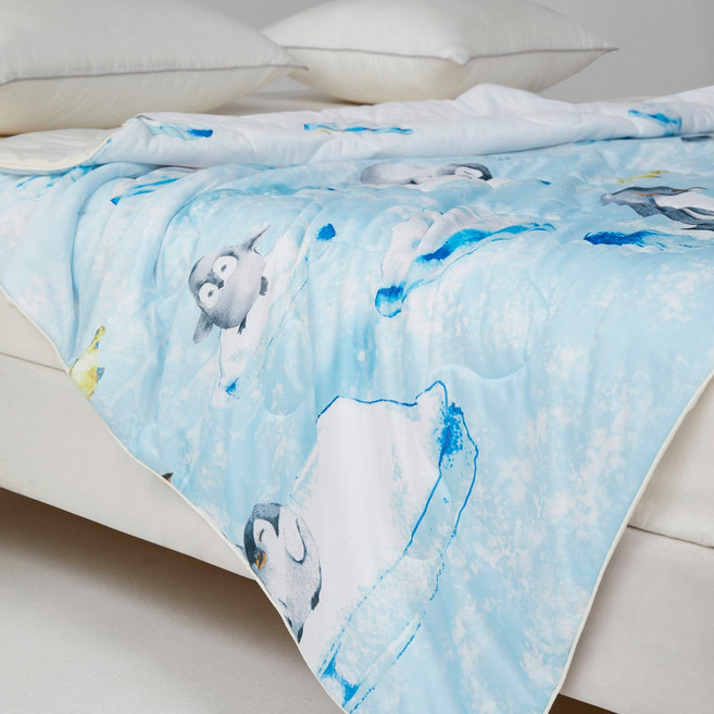 BLUE BIRD BEDDING 青鳥家居 刨冰印花冰涼被, 企鵝家族