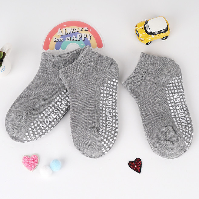 노디자인 유아동 전 사이즈 미끄럼 방지 패드 베이직 망사 발목 양말 3켤레