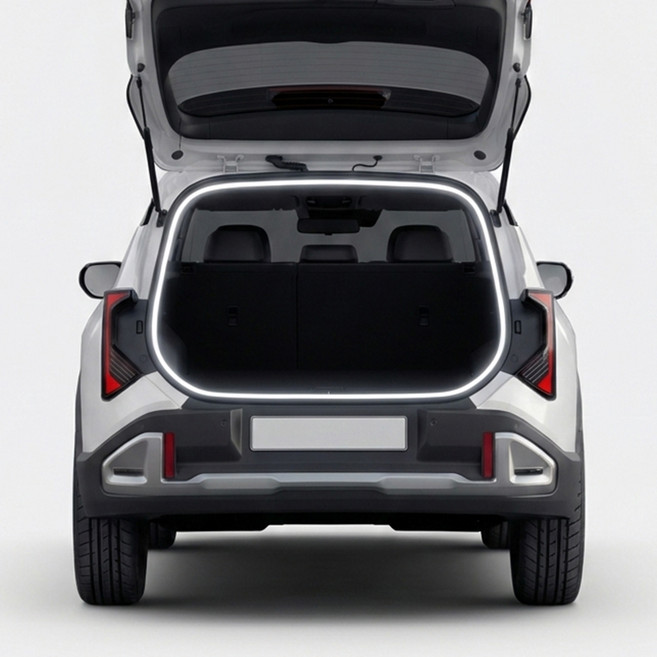 메이튼 디올뉴 셀토스 전용 DIY LED바 면발광 트렁크 식빵등 5m, 스노우화이트, 1개