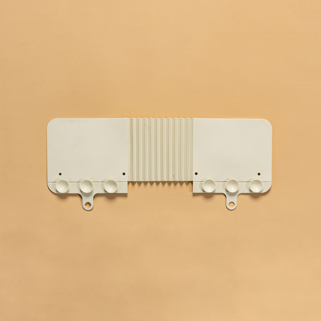 블룸홈 늘어나는 흡착식 실리콘 씽크대 물막이, 화이트, 1개