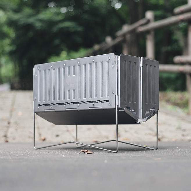 살반 컨테이너 이중연소 캠핑 화로대 불멍, 1개