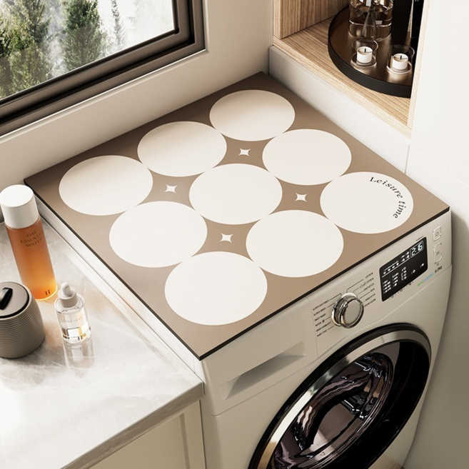 캐시리치 세탁기 건조기 방수 방진 덮개 매트, 타입2