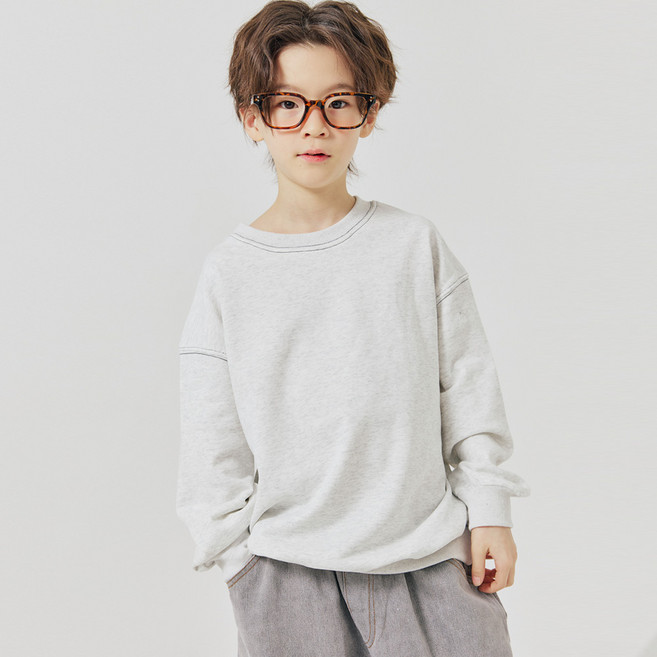 바브키즈 아동용 솔레이 스티치 맨투맨