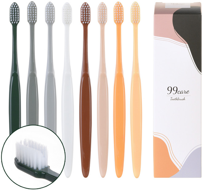 구구케어 교정용 칫솔 미세모, 8개입, 1개