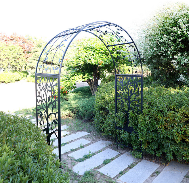 21世紀潮流 松木花園拱門 園藝庭院拱門, 黑色