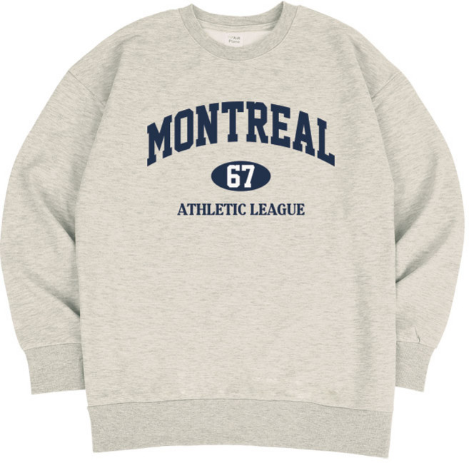 에어플레인 남녀공용 몬트리올 스탠다드 맨투맨