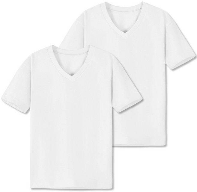 어반티 남여공용 30수 면 무지 브이넥 반팔 티셔츠 2p