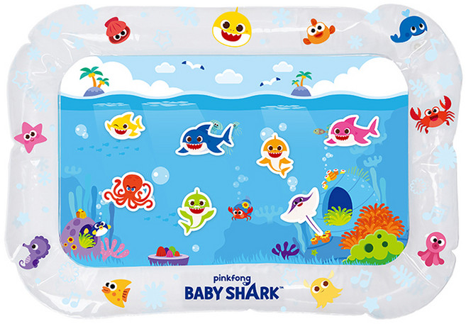핑크퐁 아기상어 자이언트 워터매트, 혼합색상, 1개