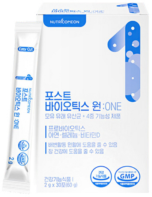 뉴트리커먼 포스트 바이오틱스 원 유산균 30p, 2g, 1세트, 30회분