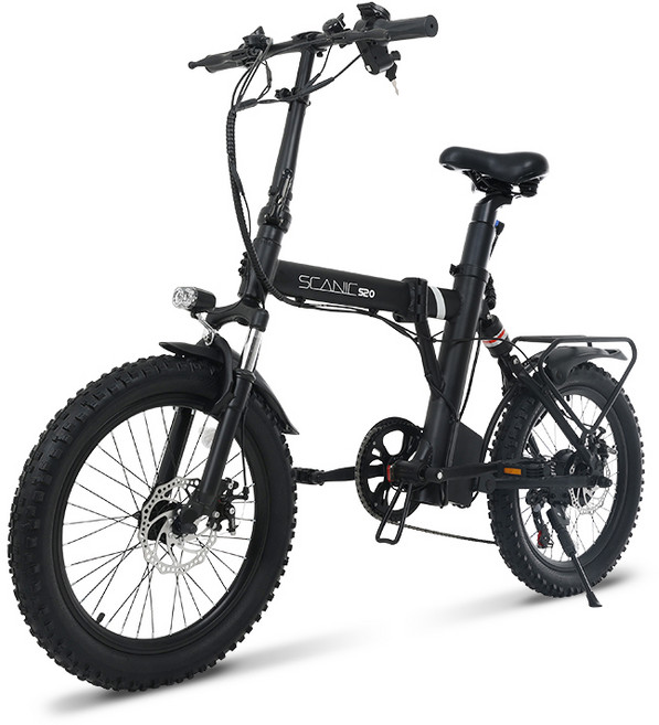 시마노 스카닉 S20 7단 전기자전거, 스틸, 블랙