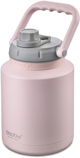 아소부 스테인레스 미니 워터저그, 핑크, 1L, 1개