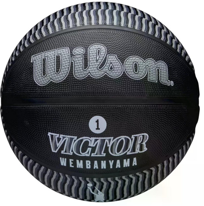 윌슨 NBA Player Icon Victor Wembanyama 농구공, 1개, WZ3017801XB