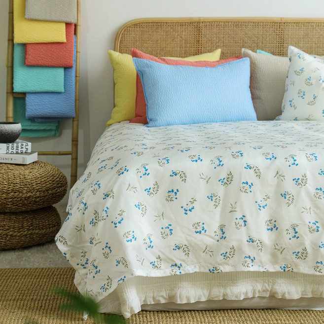 헬로우슬립 시원한 베리 썸머 풍기인견 홑이불, 블루베리