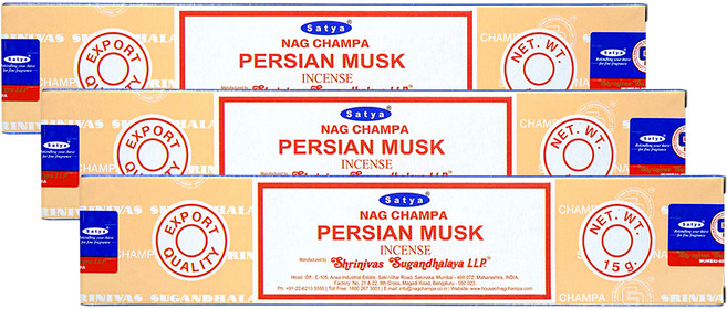 나그참파코리아 인센스 스틱 15g x 3p, 페르시안 머스크