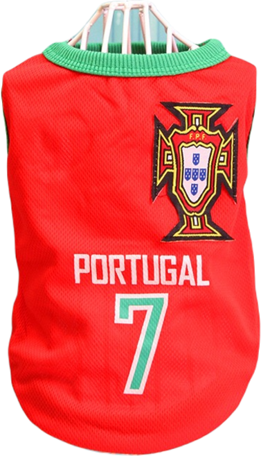 볼독 반려동물 축구복 티셔츠, 포르투갈, 1개