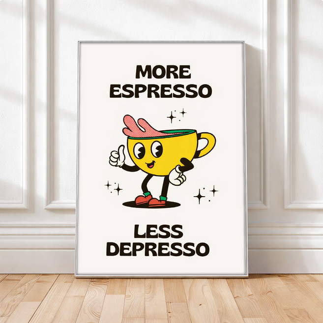 퍼니즈 홈 카페 포스터 에스프레소타임