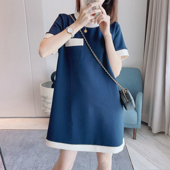 피어니스트 박시 포켓 반팔 원피스 빅사이즈 포함