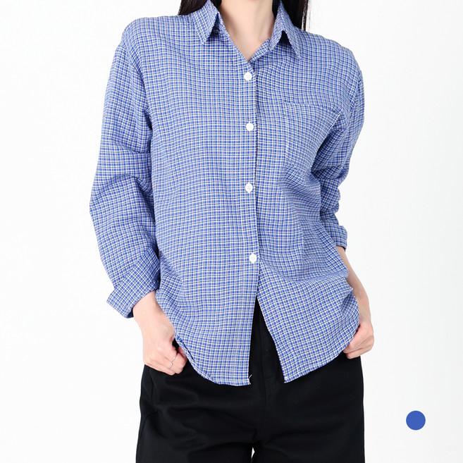 닷이프 여성용 하우 체크 셔츠 T25FW1-A2147