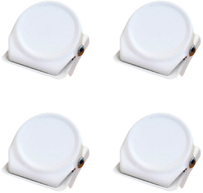 구디푸디 자석 클립 홀더 집게, 화이트, 4개