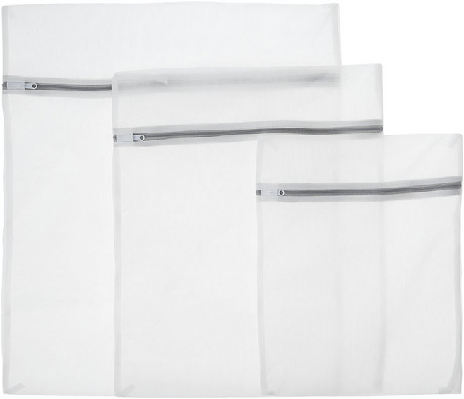 comet 方型洗衣袋組 L(60 x 50cm) + M(50 x 40cm) + S(40 x 30cm), 1組, 白色