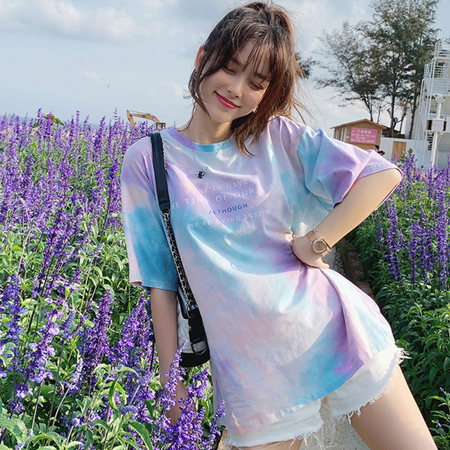 ROJI 여성용 플라워 반팔 티셔츠