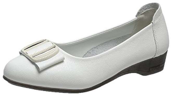 엘쏘 여성용 플랫 미들 웨지힐