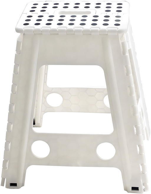 KAZT 多用途便攜折疊椅凳 XL, 白色的, 1個