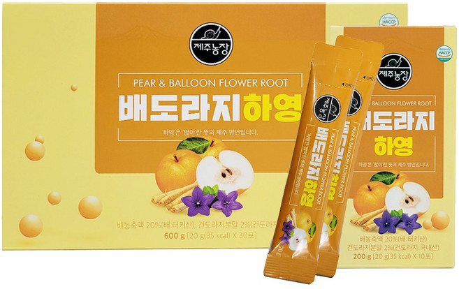 제주농장 배도라지하영 30p, 1개, 600g