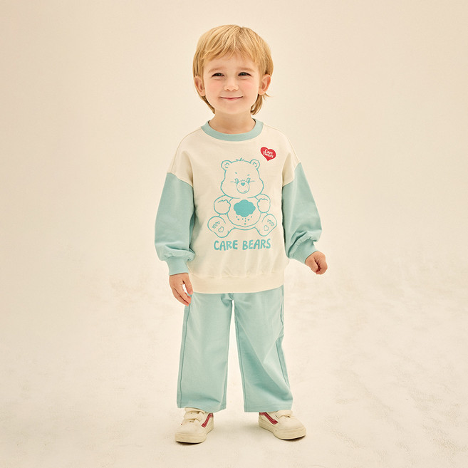 케어베어 그럼피베어 9부 와이드 상하의 세트