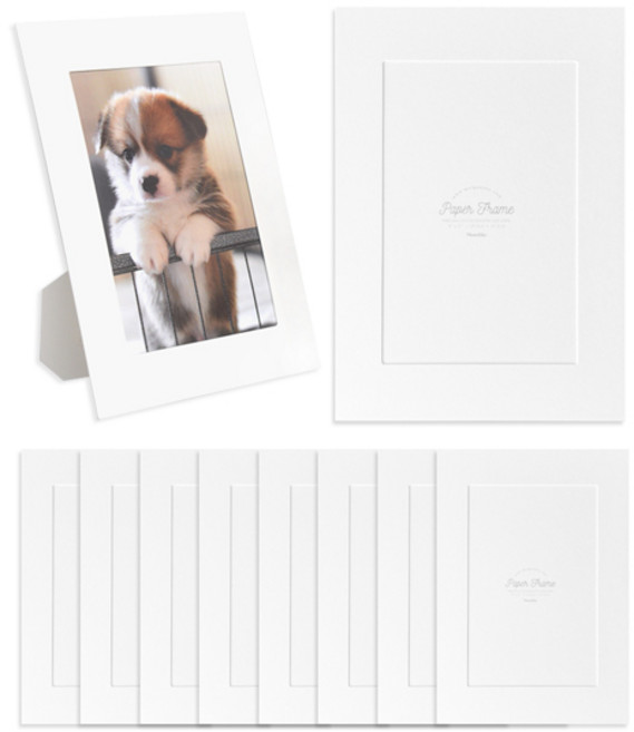 모노라이크 스탠딩 페이퍼 프레임, 화이트, 10개