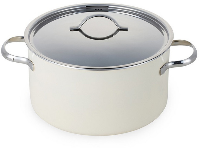 에델코첸 통3중 클래식 L 곰솥냄비 인덕션 IH, 아이보리, 1개, 24cm