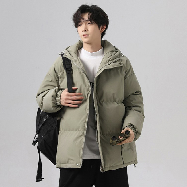 벨로시티 남녀공용 오버핏 웰론 푸퍼 후드 패딩